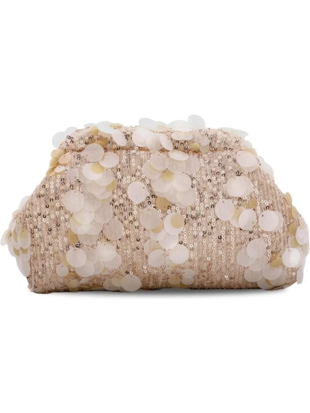Sparkling Sequin Cloud Clutch Bag, Elegant Dumpling Evening Purse with Chain